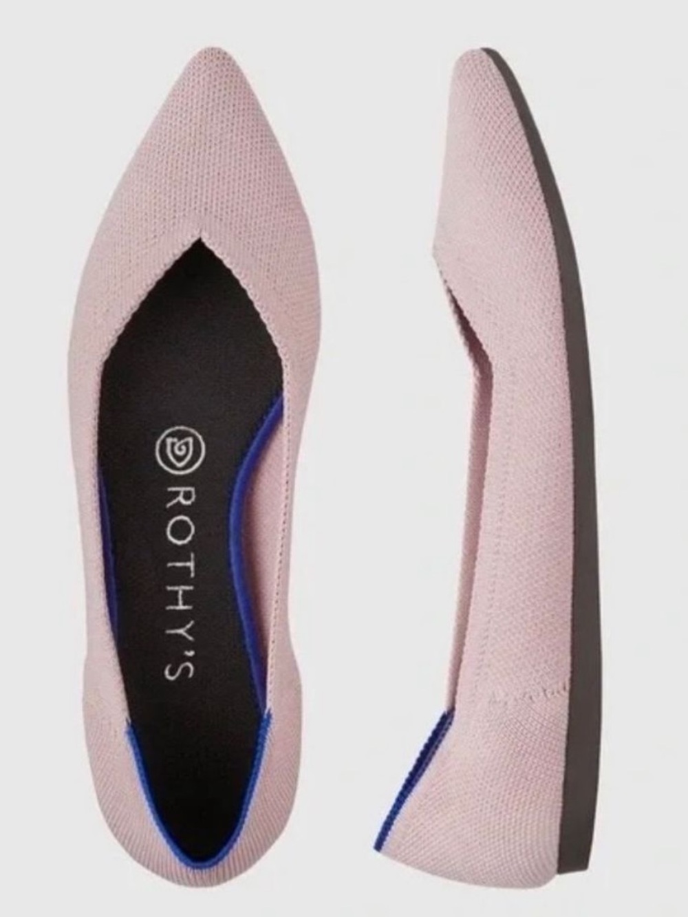 Rothy’s Pointed Flats Retired Petal Pink Size 7.5